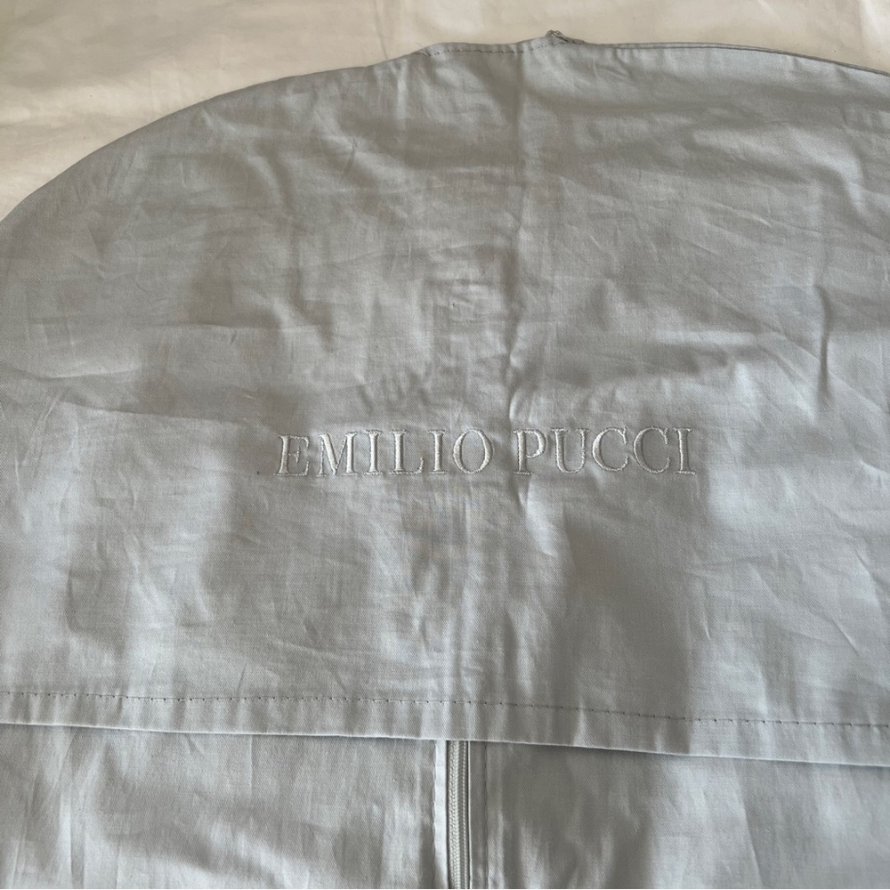 Authentic Emilio Pucci gray garment bag